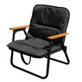 Walmeck Beach Recliner Chair with Cushion for Outdoor Activities