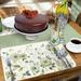 Green Fields 4 Pack Reversible Easy Care Flexible Plastic Placemats Made in The USA BPA Free PVC Free Easily Wipes Clean