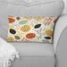 Designart "Soft Color Leaves Tropical Pattern I" Tropical Printed Throw Pillow