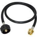 4 Feet Propane Adapter Hose 1 lb to 20 lb Converter Replacement for QCC1/Type1 Tank Connects 1 LB Bulk Portable Appliance to 20 lb Propane Tank - Certified