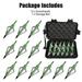 AME 12 Pcs Hunting Broadheads 3 Blades Archery 100 Grain Hunt Screw-in Arrow Tips Compatible with Crossbow Compound Bowï¼ˆgreenï¼‰