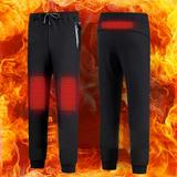 Walmeck USB Heated Trousers for Winter Warmth 3 Heating Zones Suitable for Fishing and Hiking