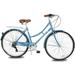 Tracer Osaka 700C 7 Speed 39cm Hybrid City Bikes for Women - Blue
