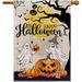 Halloween Flag 28x40 Double Sided Ghost Happy Halloween House Flag Burlap Signs Large Halloween Flags Decorations Outdoor For Home Banners Flags Farmhouse