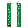 St Patricks Day Decorations St. Patrick s Day Irish Festival Door Decoration St. Patrick s Flag Irish Day Couplet St Patricks Day Accessories