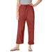 Plus Size Women's The Boardwalk Pant by Woman Within in Red Ochre (Size 16 WP)