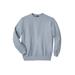 Men's Big & Tall Fleece Crewneck Sweatshirt by KingSize in Dusty Blue (Size L)
