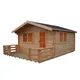 Shire Kinver 14X14 Ft Apex Tongue & Groove Wooden Cabin With Felt Tile Roof