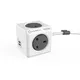Powercube Extended Grey & White 13A 4 Socket Extension Lead With Usb