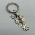 Coach Jewelry | Coach Enamel Multi Charm White Daisy Keychain/Purse Charm New | Color: Silver/White | Size: Os