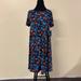 Lularoe Dresses | New Small Lularoe Carly Dress Stars Red Blue Black | Color: Black/Blue | Size: S