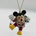 Disney Holiday | Disney Grolier Mickey Mouse Tangled In Lights Christmas Ornament Vintage | Color: Red | Size: One Size