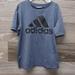 Adidas Shirts & Tops | Adidas Blue 100% Polyester Size 8 Boys Short Sleeve Tee | Color: Blue | Size: Small 8