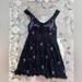 Free People Dresses | Free People X Anna Sui Beaded Lace Embroidered Dress Size Medium M | Color: Black/Purple | Size: M