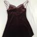 Free People Tops | Intimately By Free People Burgundy Velvet Cami - Size Small Petite | Color: Purple/Red | Size: Sp