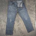 Levi's Jeans | Levis Jeans Mens 35x32 Blue Denim 501 Straight Leg Button Fly Classic Distressed | Color: Blue | Size: 35