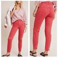 Anthropologie Jeans | Anthro Pilcro&The Letterpress High- Rise Slim Jean | Color: Pink/Red | Size: 28