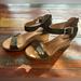 Giani Bernini Shoes | Giani Bernini Olivememory Foam Wedge Sandal. Gently Loved Size 5m. | Color: Green | Size: 5