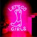 Urban Outfitters Wall Decor | Neon Let's Go Girls Pink Led Light Wall Room Party Bday Bright Bedroom Decor | Color: Pink | Size: Os