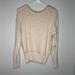 American Eagle Outfitters Sweaters | American Eagle Beige Soft Fuzzy Eyelash Open Back Cropped Fit Sweater Size Small | Color: Cream/Tan | Size: S