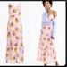 J. Crew Dresses | J. Crew Dress Pink Floral Tiered Maxi Flowy Spring Size 00 | Color: Pink/Yellow | Size: 00