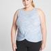 Athleta Tops | Athleta Essence Space Dye Twist Tank Top Blue Plus Size 2x | Color: Blue/White | Size: 2x