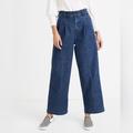Madewell Jeans | Madewell Pleated Wide-Leg Jeans In Seabrook Wash Size 4 | Color: Blue | Size: 4