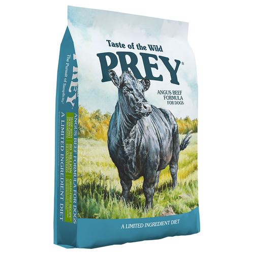 11,4kg Taste of the Wild Prey Angus-Rind Hundefutter trocken