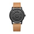 Men's Watch Wrist Watch Watches Magnetic Fancy Minimalist Unisex Watches Swiss Quartz Watch with Leather Stainless Steel Bracelet (Light Leather)