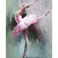 Beautiful Ballerina Paint by Numbers Kits for Adults,DIY Canvas Oil Painting Kit for Adults Kids with Paint Brushes Acrylic Pigment Drawing Paintwork for Home Wall Decor Gift,24x30 inch(with Frame)
