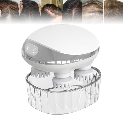 Scalphero - Smart Cordless Scalp Massager, Scalphero - Smart Scalp Massager with Red Light, Scalp Hero Massager Hair Growth, Waterproof Electric Head Massager Scalp for Women Men