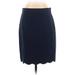 J. by J.Crew Casual Skirt: Blue Solid Bottoms - Women's Size 4