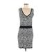 Romeo & Juliet Couture Casual Dress - Bodycon: Ivory Leopard Print Dresses - Women's Size Medium