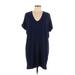 Lilla P Casual Dress - Shift: Blue Dresses - Women's Size Large