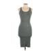 Nine West Casual Dress - Bodycon: Gray Dresses - Women's Size Large