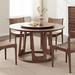 RARLON Black walnut all solid wood round table home table 8 chair combination w/ turntable Wood in Brown | 29.92 H x 51.18 W x 51.18 D in | Wayfair