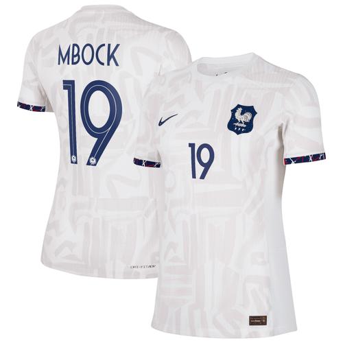 Frankreich Frauen Auswärtstrikot Dri-FIT ADV 2023-24 - Damen mit Aufdruck Mbock 19