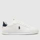 Polo Ralph Lauren heritage court trainers in white & navy