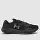 Under Armour charged pursuit 3 trainers in black & silver