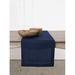 Solino Home Classic Hemstitch - 100% Pure Linen Table Runner Linen in Blue | 144 W x 14 D in | Wayfair SH999HSTR144NY