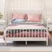 Bungalow Rose Sarica Wood Platform Bed in White | 44.9 H x 63 W x 84.1 D in | Wayfair AA3BA7A0902E4A8A92D9BD9A3ACCED25