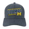 Men's Legacy Athletic Navy Michigan Wolverines College Football Playoff 2023 National Champions Mid-Pro Trucker Adjustable Hat