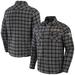 Men's NFL x Darius Rucker Collection by Fanatics Gray New Orleans Saints Flannel Long Sleeve Button-Up Shirt