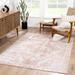 Snead 8'10" x 12' Traditional Light Beige/Pale Pink/Plum/Peach Area Rug - Hauteloom