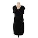 Apt. 9 Casual Dress Scoop Neck Short sleeves: Black Dresses - Women's Size Small