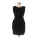 Bailey 44 Casual Dress - Bodycon Scoop Neck Sleeveless: Black Print Dresses - Women's Size Medium