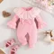 Tutina per neonato da bambina 0-18 mesi, abbigliamento per bambini, manica lunga, colletto in pizzo