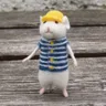 DIY Maus Wolle Filzen Spielzeug puppe gestochen Nadel Kit Paket Wolle Kits unvollendete hand
