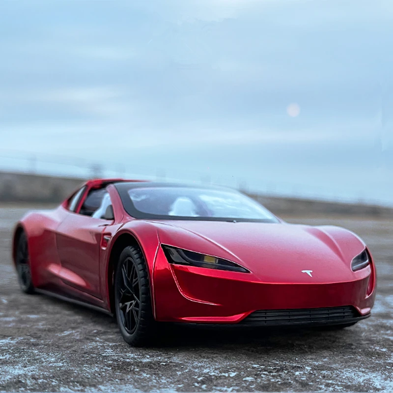 1:24 Roadster Cabrio Legierung Sportwagen Modell Druckguss Metall Spielzeug Konzept Auto Modell Simulation Sound und Licht Kinder Geschenke Image