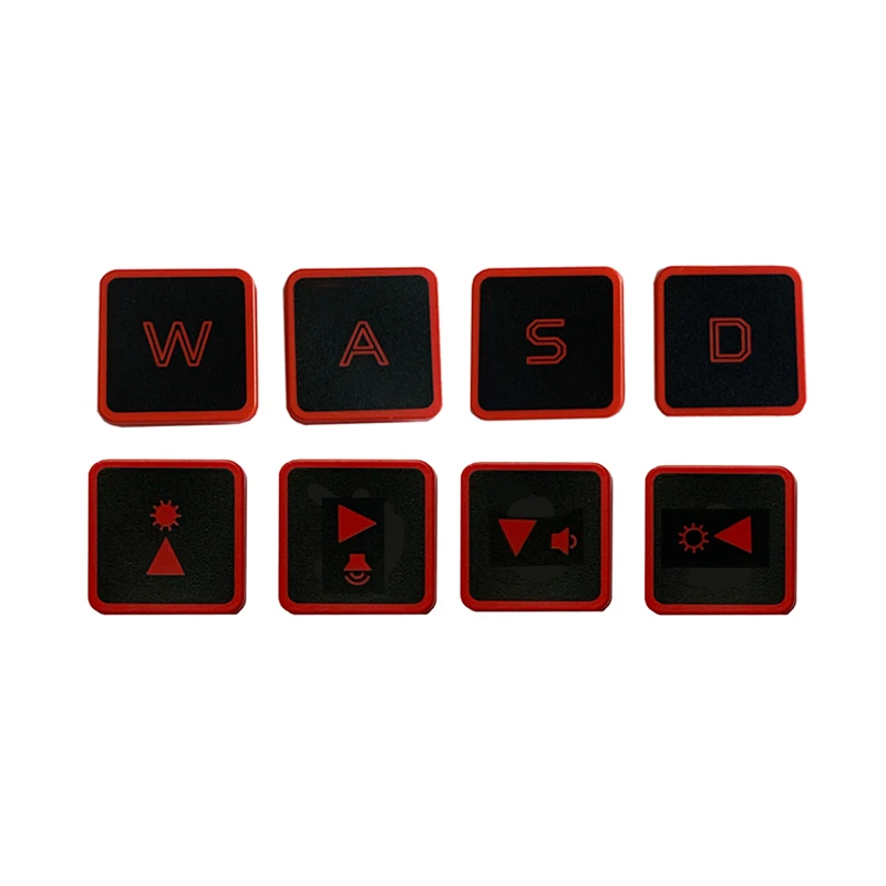 WASD Ersatz-Tastenkappe, Scherenclip-Scharnier für Acer Nitro 5 AN515-54 AN515-43 AN515-44 AN517-51 AN517-52 AN517-54 AN715 Image